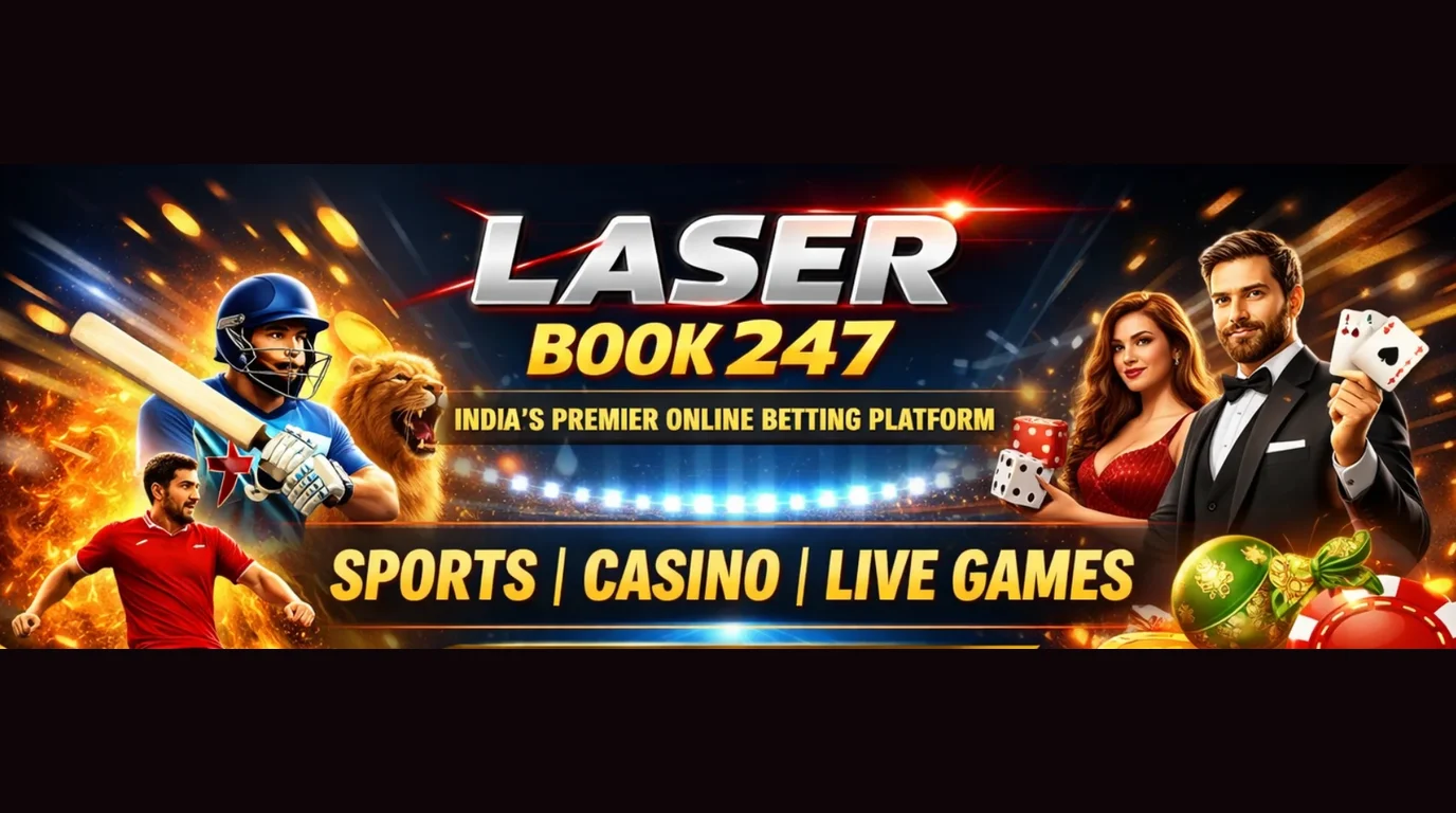 Laser Book 247 sports, casino and live games banner